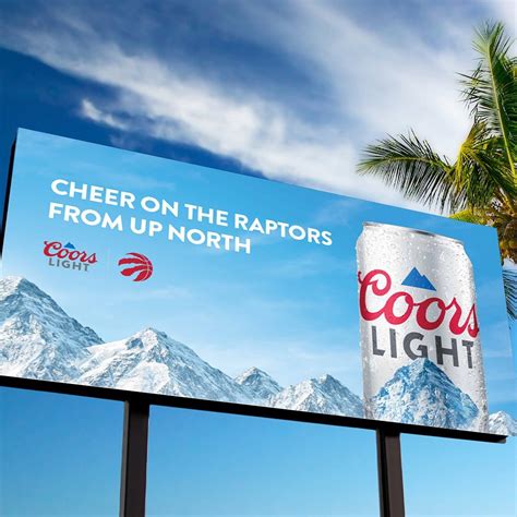 coors light billboard|Coors Light Debuts Billboards Designed to Cool。